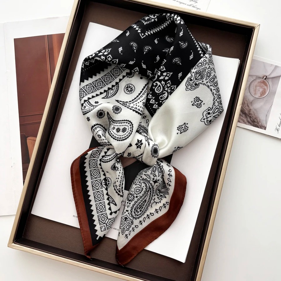 Bandana Cotton - 2025 Seidenschal Quadratischer Schal für Damen