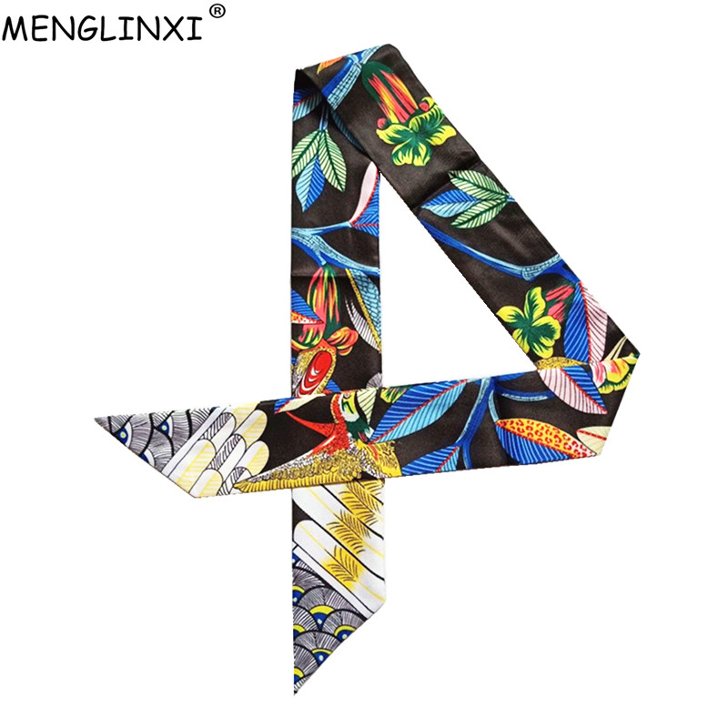 Silk Neck Scarf - Luxus Marke Hummingbird Print Dünne Silk