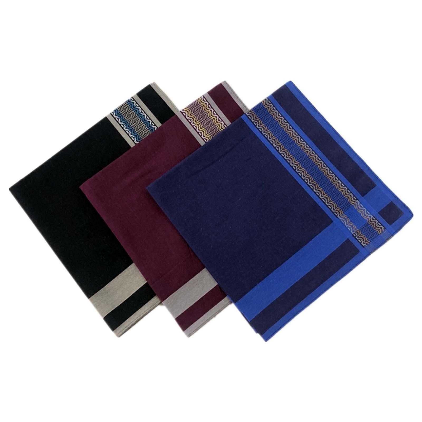 6 Stück dunkle karierte Tasche – Handkerchief Cotton Men Bewertung und Preis