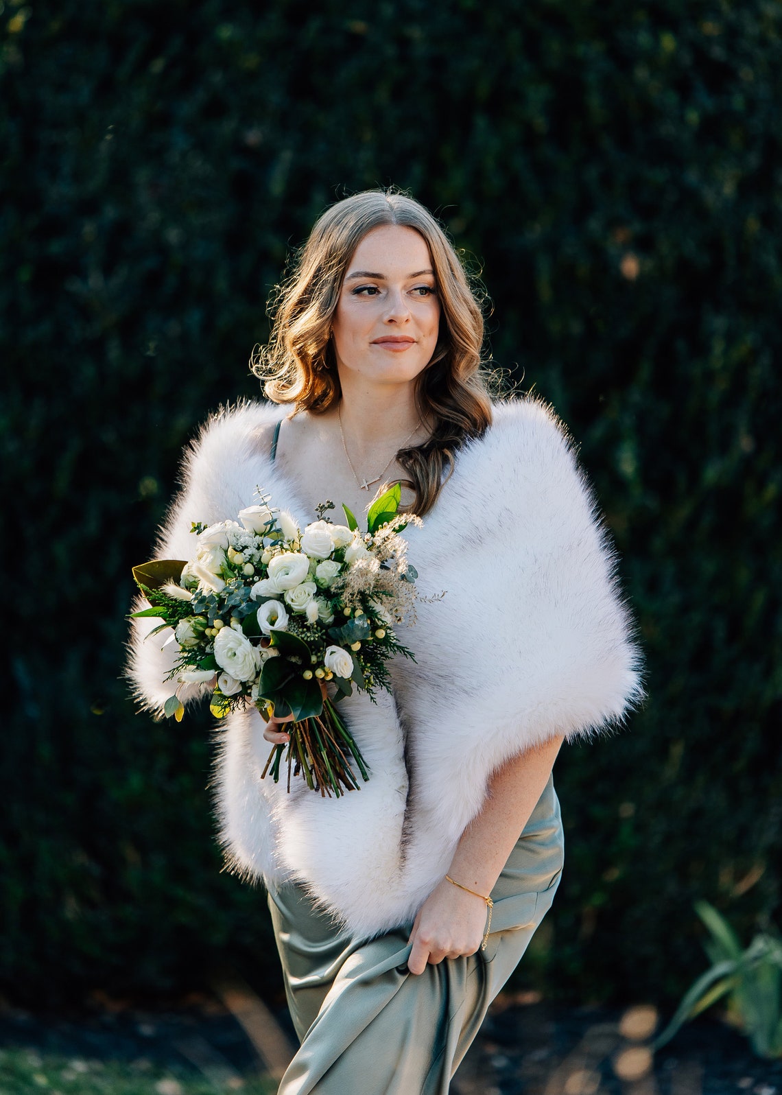 Elfenbein mit schwarz tipps fa – Stole Wedding Shawl Bewertung und Preis
