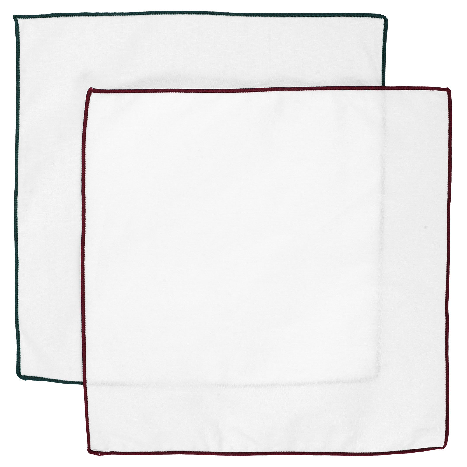 2 Stück weiße, schlichte Baumw – Handkerchief Cotton Men Bewertung und Preis
